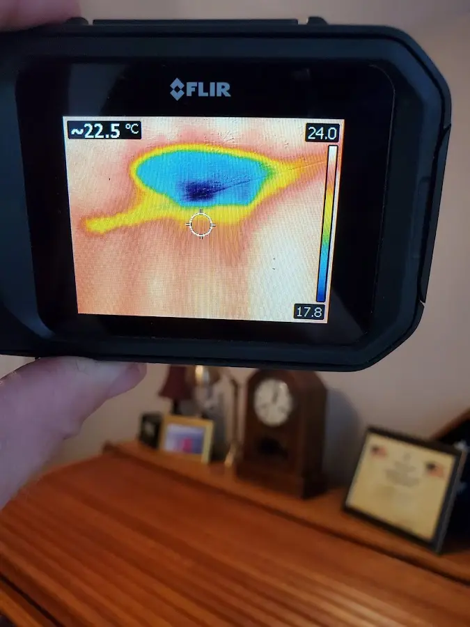 Thermal imaging inspection for water damage in Winchendon